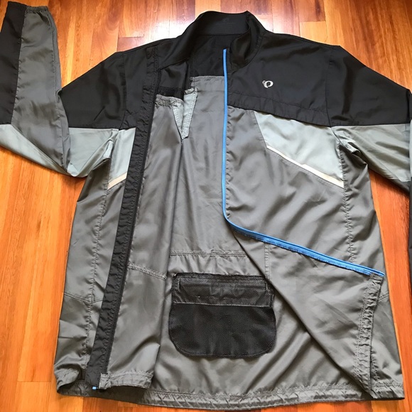 Pearl Izumi Windbreaker Men’s Large Black and Grey - Picture 3 of 8
